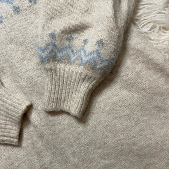 Anthropologie Puff-Sleeved Sweater Mini Dress - Picture 5 of 7